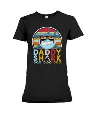 Vintage Daddy shark doo Premium Fit Ladies Tee tile