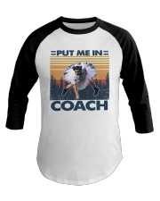 Retro Put me in coach Baseball Tee tile