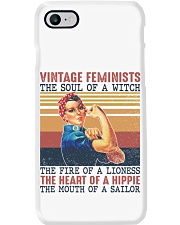 Vintage feminists The soul of a witch Phone Case tile