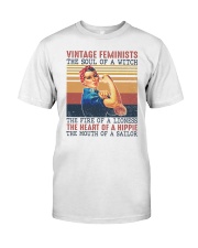 Vintage feminists The soul of a witch Classic T-Shirt front