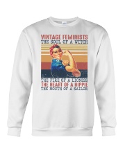 Vintage feminists The soul of a witch Crewneck Sweatshirt tile
