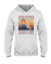 Vintage feminists The soul of a witch Hooded Sweatshirt tile