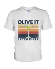 Olive it Extra dirty V-Neck T-Shirt tile