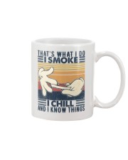 I chill and I know things Mug tile