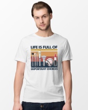 Makeup Life Is Full Of Important Choices Classic T-Shirt lifestyle-mens-crewneck-front-15