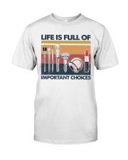 Makeup Life Is Full Of Important Choices Premium Fit Mens Tee tile