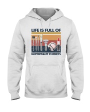 Makeup Life Is Full Of Important Choices Hooded Sweatshirt tile