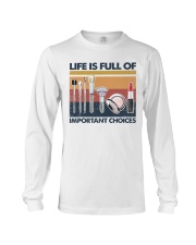 Makeup Life Is Full Of Important Choices Long Sleeve Tee tile