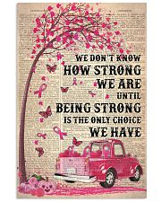 We don't know how strong we are 11x17 Poster front