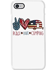 Peace Love Camping Phone Case tile