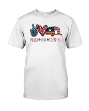 Peace Love Camping Classic T-Shirt front