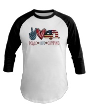 Peace Love Camping Baseball Tee tile