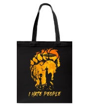 Bigfoot alien hate people Tote Bag tile