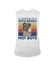 I Cuddle Up With Books Not Boys Sleeveless Tee tile