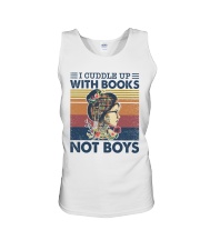 I Cuddle Up With Books Not Boys Unisex Tank tile