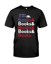 Books and Books Us Flag Classic T-Shirt front