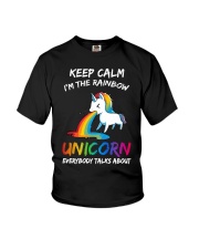 Funny Rainbow Flag Unicorn LGBT Gay Pride Gift Youth T-Shirt tile
