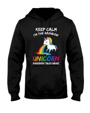 Funny Rainbow Flag Unicorn LGBT Gay Pride Gift Hooded Sweatshirt tile