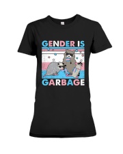 LGBTQ Pride Gender Is Garbage Premium Fit Ladies Tee tile