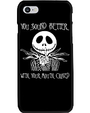 You Sound Better With Your Mouth Closed Phone Case tile