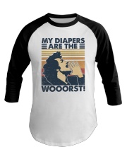 My Diapers Are The Wooorst Baseball Tee tile