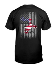 Motocross US Flag Back Premium Fit Mens Tee tile