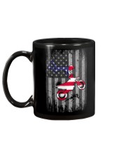 Motocross US Flag Back Mug tile