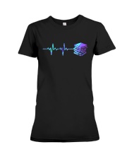 American hologram flag reading Premium Fit Ladies Tee tile
