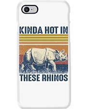Kinda hot in these rhinos Phone Case tile