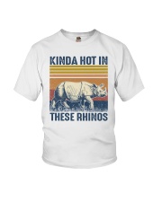 Kinda hot in these rhinos Youth T-Shirt tile