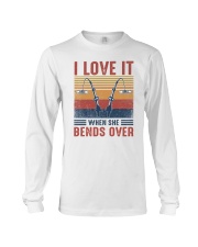 Fishing I love it when she bends over Long Sleeve Tee tile