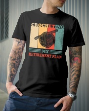 Crocheting My Retirement Plan Classic T-Shirt lifestyle-mens-crewneck-front-6