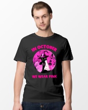 October we wear pink Cat Classic T-Shirt lifestyle-mens-crewneck-front-15