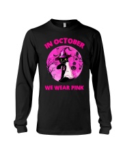 October we wear pink Cat Long Sleeve Tee tile