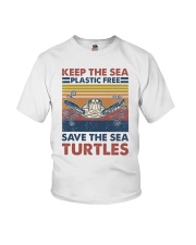 Retro Vintage Sea Turtle Youth T-Shirt tile