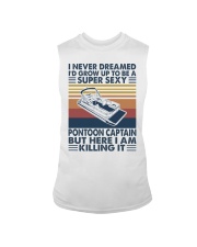 Super Sexy Pontoon Captain Sleeveless Tee tile