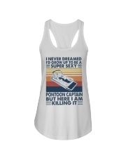 Super Sexy Pontoon Captain Ladies Flowy Tank tile