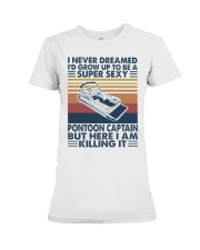 Super Sexy Pontoon Captain Premium Fit Ladies Tee tile