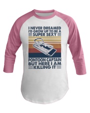 Super Sexy Pontoon Captain Baseball Tee tile
