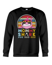 Vintage Mommy shark doo Crewneck Sweatshirt tile