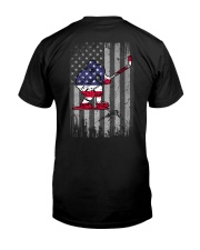 Hockey US Flag Back Classic T-Shirt back