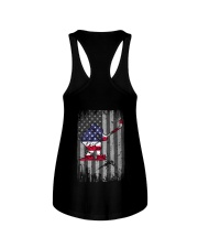 Hockey US Flag Back Ladies Flowy Tank tile