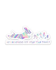 Dachshund ate your family Sticker - Single (Vertical) front