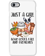 Just a girl who love fall and dogs Phone Case tile