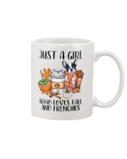 Just a girl who love fall and dogs Mug tile