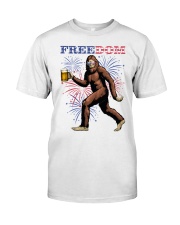 Bigfoot Freedom Independence Day 4th of July Classic T-Shirt front