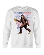 Bigfoot Freedom Independence Day 4th of July Crewneck Sweatshirt tile