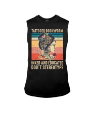 Tattooed bookworm Inked and Educated Sleeveless Tee tile