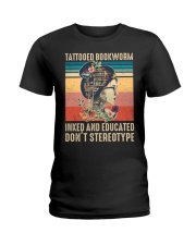 Tattooed bookworm Inked and Educated Ladies T-Shirt tile