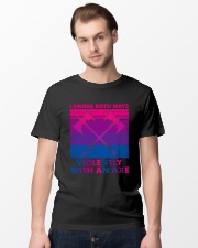 LGBTQ Pride I Swing Both Ways Violently Classic T-Shirt lifestyle-mens-crewneck-front-15